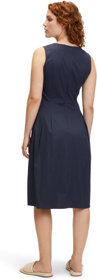 Vera Mont Jurk met korte mouwen en V-hals Blue Dames - Foto 2