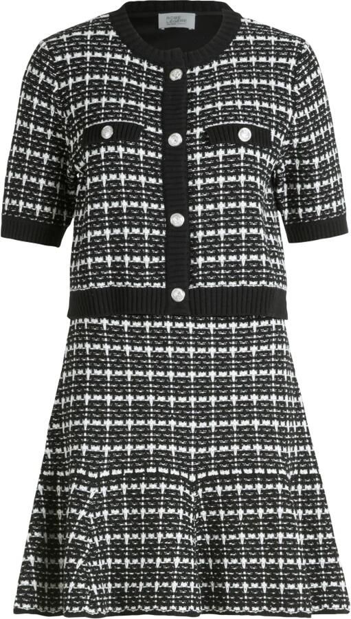 ROBE LÉGÈRE Knielange gebreide jurk in 2-in-1-look - Foto 4