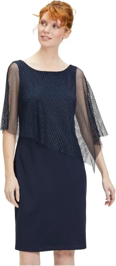 Vera Mont Knielange cocktailjurk met pailletten - Foto 2