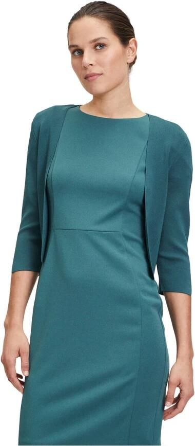 Vera Mont Korte Mouw Gebreide Vest Green Dames - Foto 3