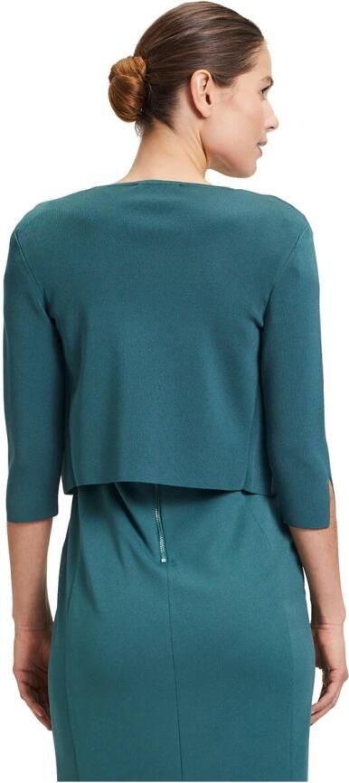 Vera Mont Korte Mouw Gebreide Vest Green Dames - Foto 2