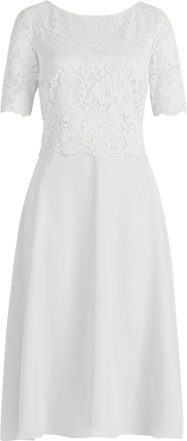 Vera Mont Cocktailjurk van gebloemd kant en chiffon - Foto 5