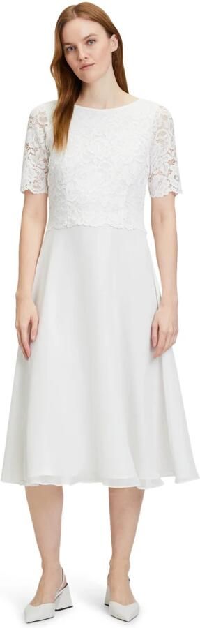 Vera Mont Cocktailjurk van gebloemd kant en chiffon - Foto 2