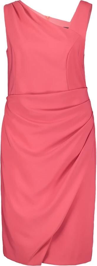 Vera Mont Knielange cocktailjurk met asymmetrische hals - Foto 4