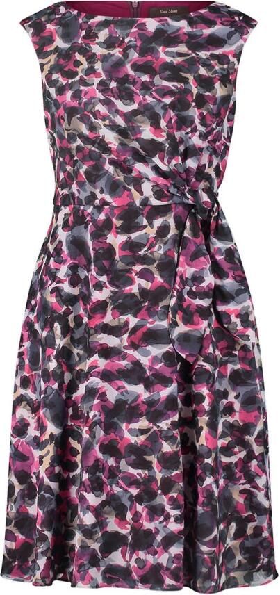Vera Mont jurk met all over print zwart roze ecru - Foto 2