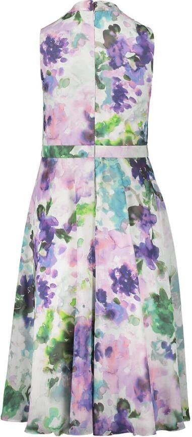 Vera Mont Bloemen Chiffon Jurk met Cut-Out Multicolor Dames - Foto 2