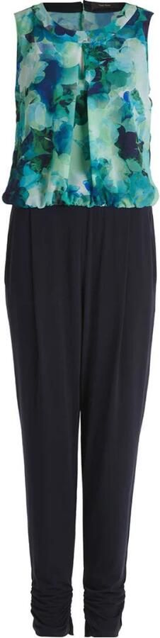 Vera Mont Mouwloze Jumpsuit met Cut-Outs Blue Dames