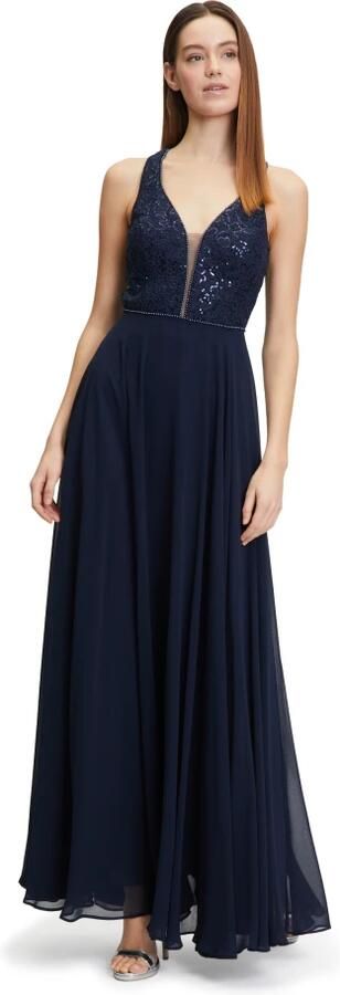 Vera Mont Pailletten Avondjurk Blue Dames - Foto 3