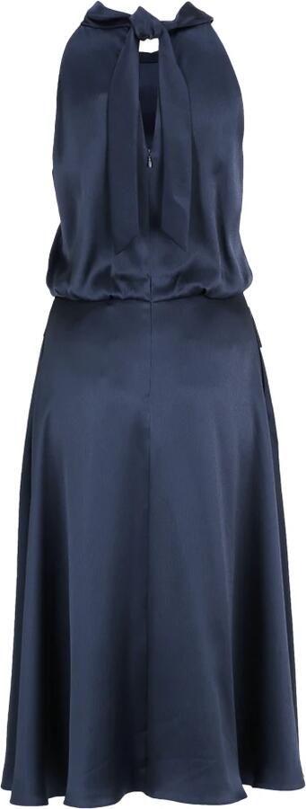 Vera Mont Satin Cocktailjurk met opstaande kraag Blue Dames - Foto 3