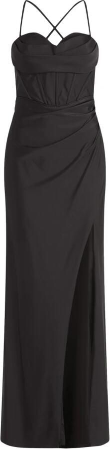 Vera Mont Strakke pasvorm avondjurk Black Dames - Foto 3