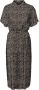 VERO MODA jurk VMBUMPY met panterprint en ceintuur bruin zwart offwhite - Thumbnail 2