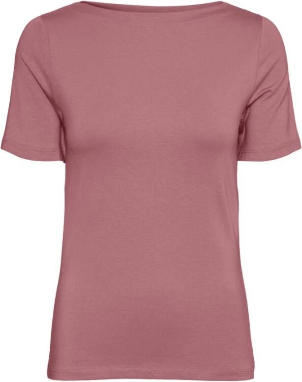 Vero Moda Casual Upgrade 3 4 Mouw T-Shirt Roze Dames