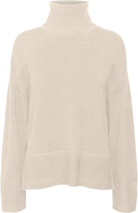 Vero Moda Dames Rollneck Pullover in Birch | Freewear Wit White Dames
