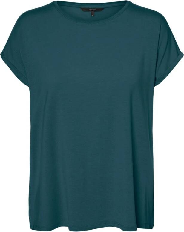 Vero Moda Shirt met ronde hals VMAVA PLAIN SS TOP GAJRS NOOS