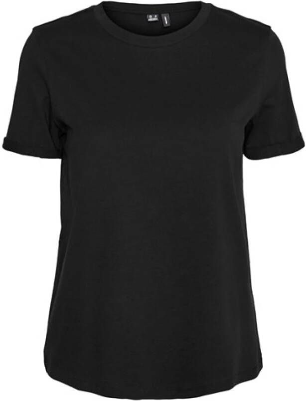 Vero Moda Echte Mode Katoenen T-Shirt Zwart Dames