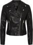 VERO MODA CURVE bikerjack van imitatieleer VMKERRIULTRA zwart - Thumbnail 1