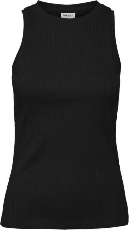 Aware Tanktop met geribde ronde hals model 'LAVENDER' - Foto 2