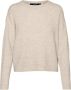 Vero Moda Gebreide trui VMGOLD ROLL LS O-NECK PULLOVER GA - Thumbnail 1