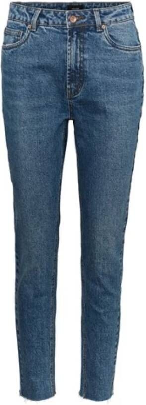 VERO MODA high waist straight leg jeans VMBRENDA medium blue denim - Foto 2