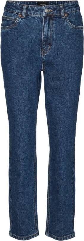 Vero Moda Slim-Fit Dames Straight Jeans Blauw Dames