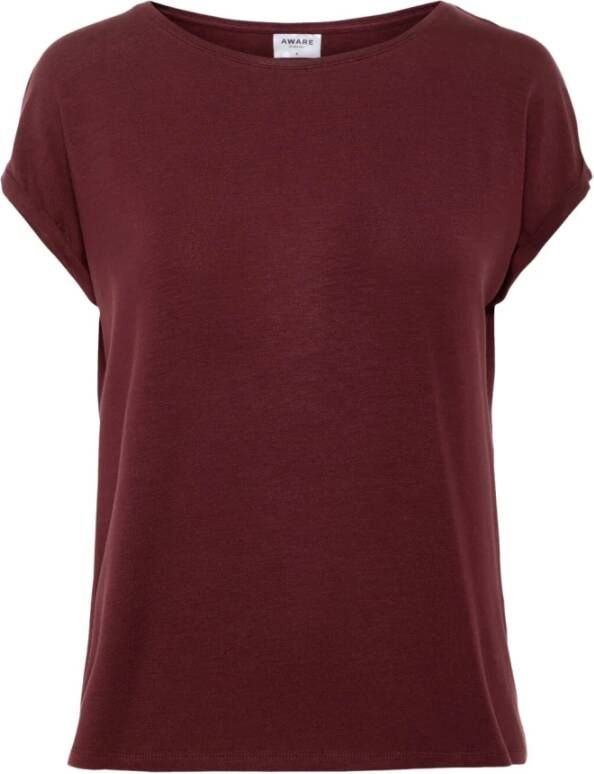 Vero Moda Stijlvolle Dames T-shirt vmava Collectie Rood Dames