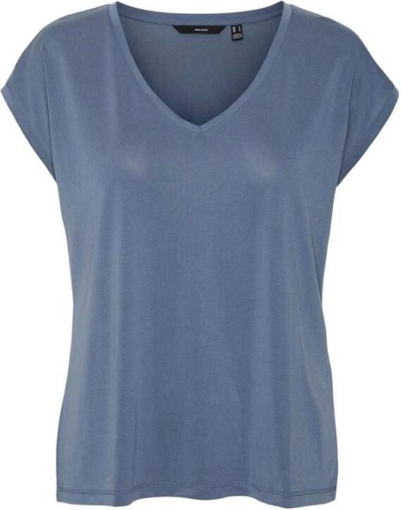 Vero Moda T-shirt Blauw Dames