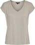 Vero Moda V-hals T-shirt voor vrouwen Vmfilli Gray Dames - Thumbnail 2