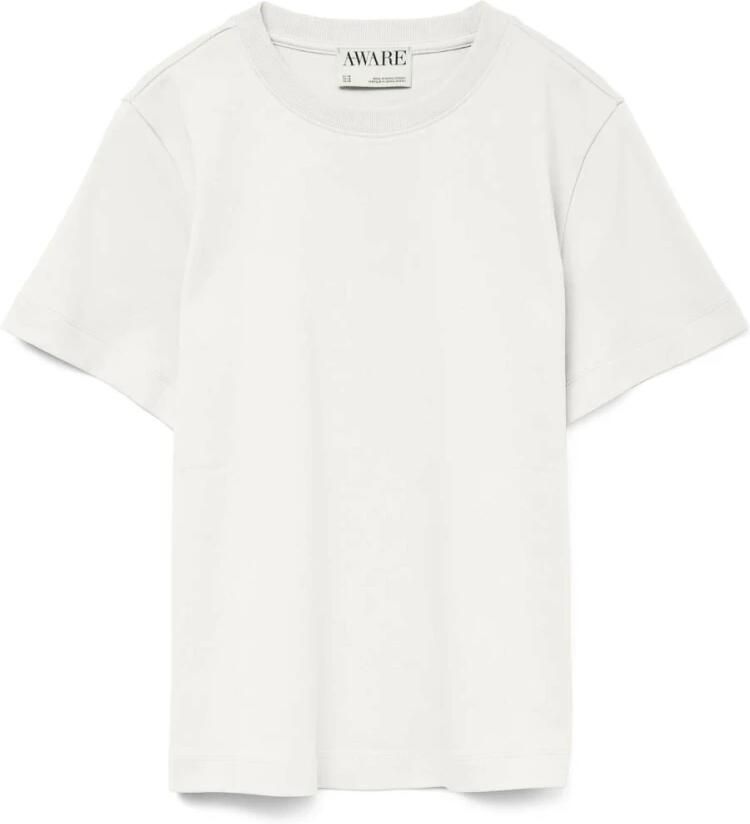 Vero Moda Awnaima O-Neck T-Shirt Snow White Heren - Foto 5
