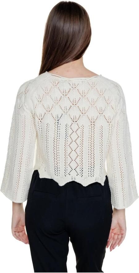 Vero Moda Gebreide trui VMGINGER 3 4 BOATNECK PULLOVER GA NOOS in vrouwelijk prachtig jacquard-breipatroon - Foto 3