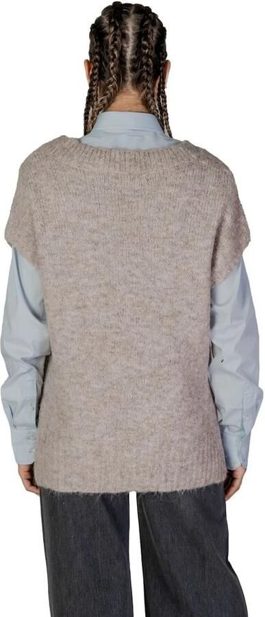 Vero Moda Beige Gerecycled Polyester Sweater Herfst Winter Beige Dames - Foto 3