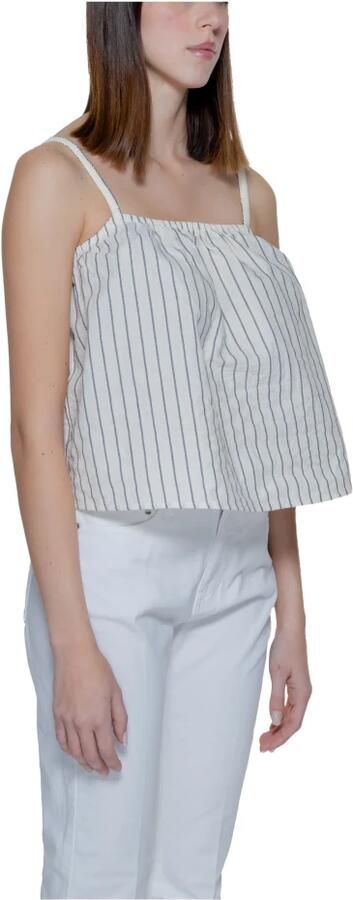 Vero Moda Biologisch Katoen Singlet Lente Zomer Collectie Beige Dames - Foto 2