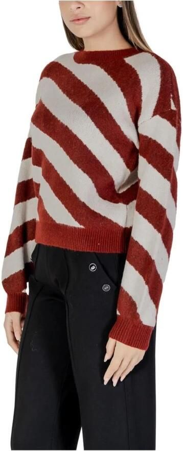 Vero Moda Gestreepte Ronde Hals Gebreide Trui Multicolor Dames - Foto 3