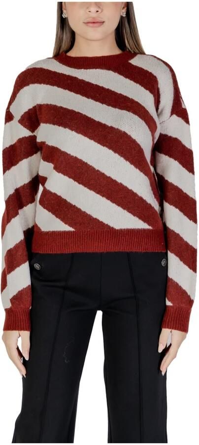 Vero Moda Gestreepte Ronde Hals Gebreide Trui Multicolor Dames