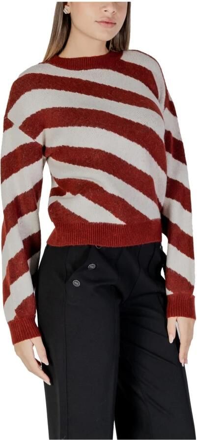 Vero Moda Gestreepte Ronde Hals Gebreide Trui Multicolor Dames