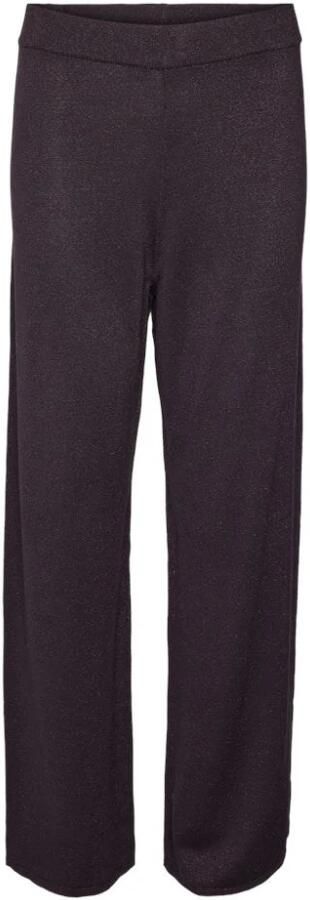 Vero Moda Wide leg gebreide broek met elastische band model 'NALINA'