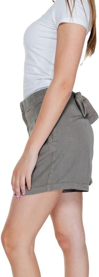 Vero moda soepel armygroentaupe lyocell relaxed fit short valt kleiner - Foto 6