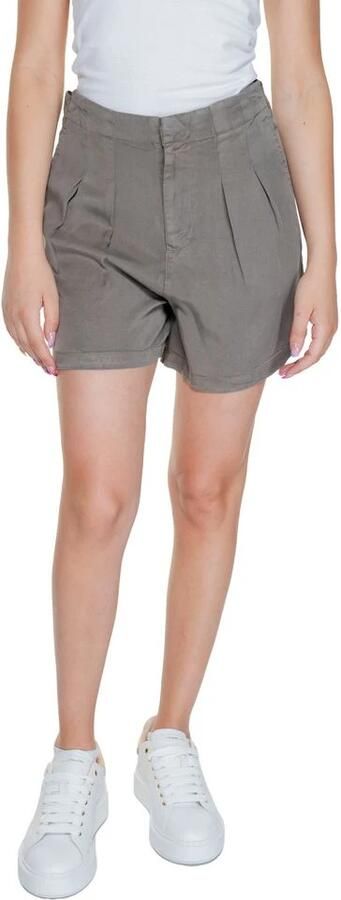 Vero moda soepel armygroentaupe lyocell relaxed fit short valt kleiner - Foto 5