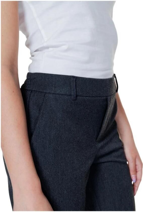 Vero Moda Loose fit stoffen broek met gestileerde opening model 'MAYA' - Foto 6