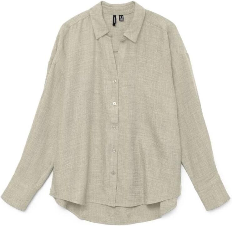 Vero Moda Blouse met lange mouwen VMMELANEY QUEENY LS SHIRT WVN NOOS - Foto 7
