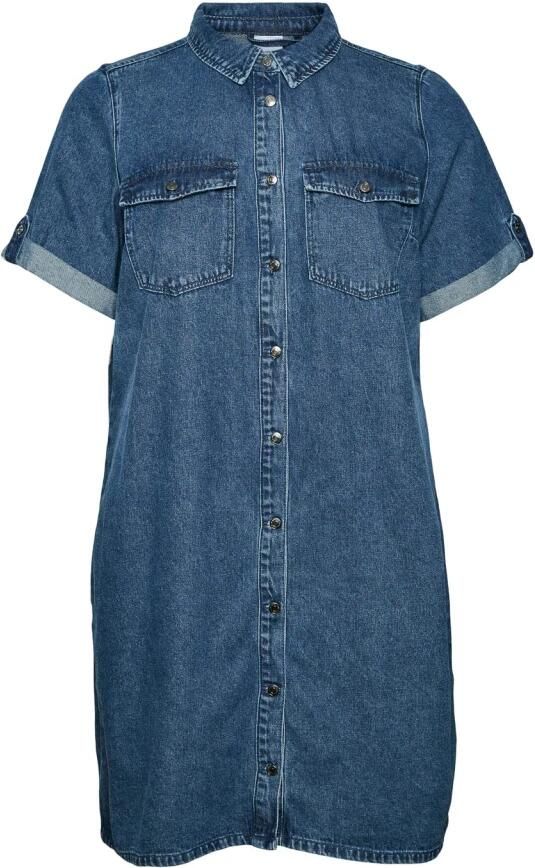Vero Moda Korte Denim Jurk Freewear Jeans Blue Dames - Foto 4