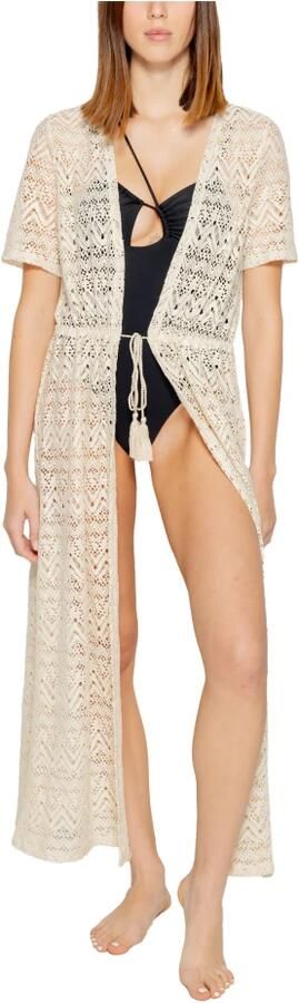 Vero Moda Lente Zomer Cardigan 95% Polyester 5% Elastaan Beige Dames - Foto 3