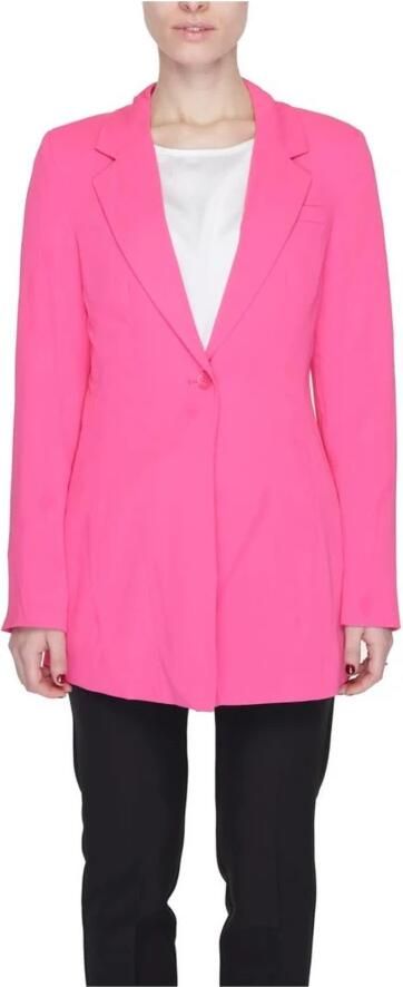 Vero Moda Fuchsia Geknoopte Blazer voor Vrouwen Pink Dames - Foto 5
