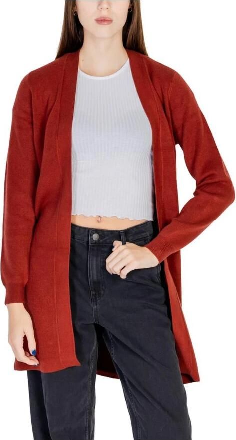 Vero Moda Rode Gebreide Vest Dames Herfst Winter Collectie Red Dames