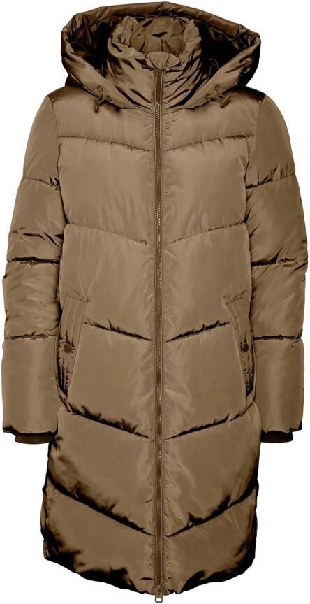 Vero Moda Tigers Eye Coat | Freewear Bruin Brown Dames - Foto 2