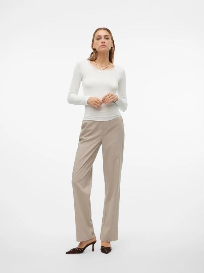 Vero Moda Pantalon VMMAYA GOODY MW STRAIGH TAILOR PANT NOOS