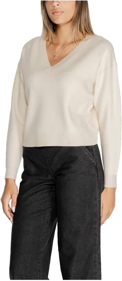 Vero Moda Witte V-hals Gebreide Kleding voor Vrouwen White Dames