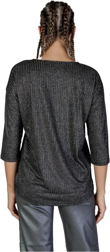 Vero Moda Glitter Bicolor Longsleeve T-shirt Gray Dames - Foto 2