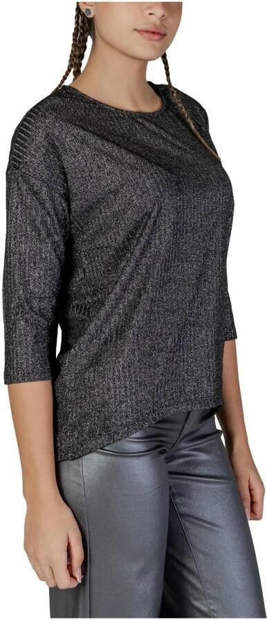 Vero Moda Glitter Bicolor Longsleeve T-shirt Gray Dames