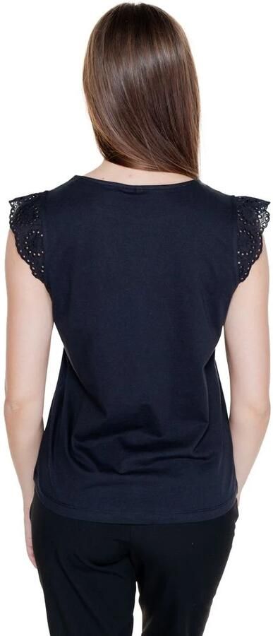 Vero Moda Regular fit T-shirt met broderie anglaise model 'EMIlY' - Foto 5