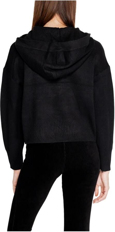 Vero Moda Zwarte V-hals capuchon gebreid Black Dames - Foto 2